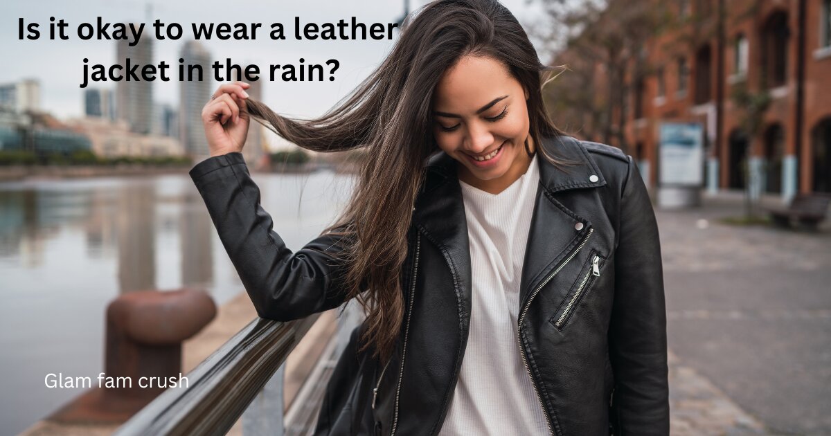 Is it okay to wear a leather jacket in the rain?